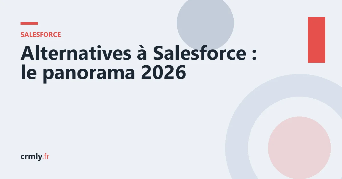 Alternatives à Salesforce : le panorama 2026 — illustration