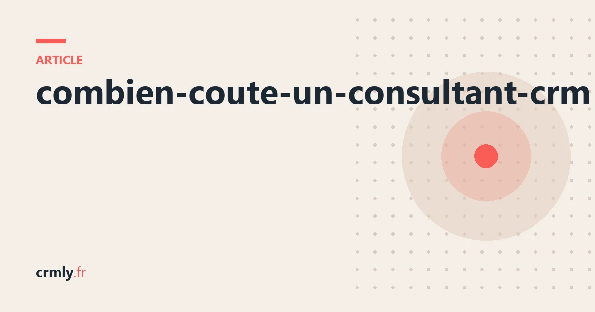 Combien coûte un consultant CRM en France ? — illustration